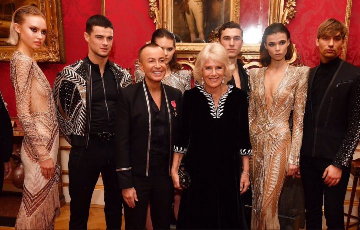 Duchess Of Cornwall Met With Models At The Julien Macdonald Fashion Show Reception