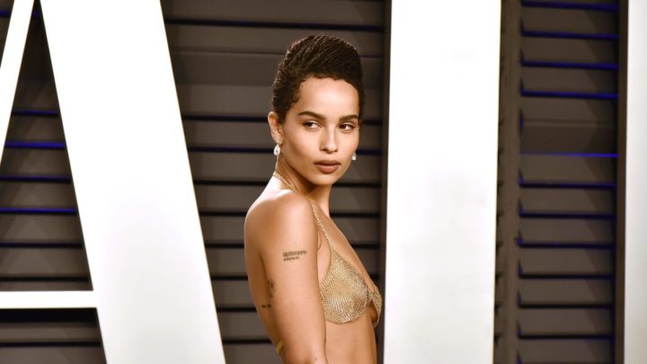 Zoe Kravitz Wore An 18K Gold Bralette To The Oscars After Party