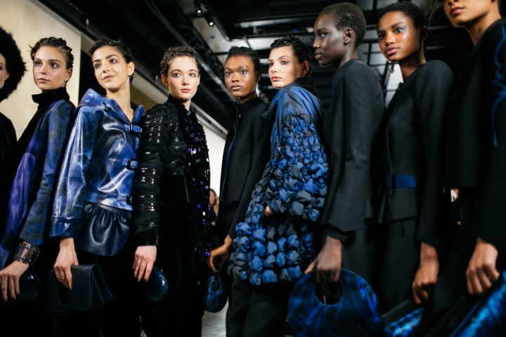 Armani Goes Blue For Latest Fashion Show