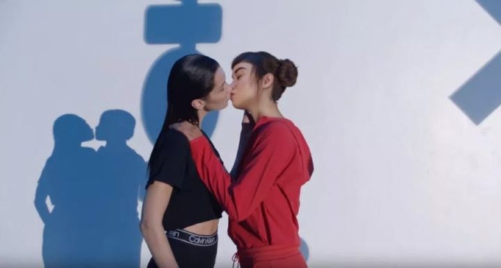 People Are Upset Over Bella Hadid Kissing A Robot In A New Calvin Klein Ad