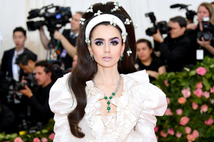 Lily Collins' Met Gala Cartier Necklace Had Its Own Security Guard