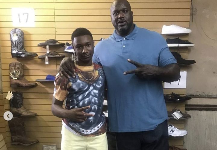 Shaq Gives Shoes To Young Kid With Unique Experience