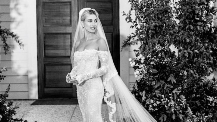 Hailey Bieber's Wedding Dress and Veil Were Absolutely Breathtaking